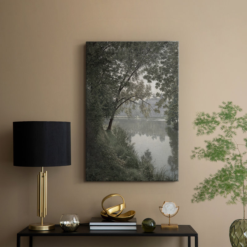 Paysage rétro XLII - galerie Cavas, H 60 po x l 40 po