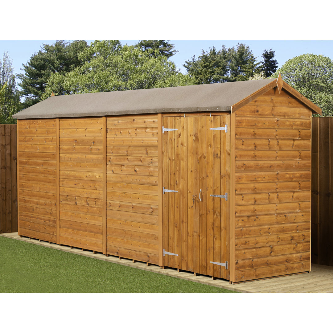 Empire Sheds 1000 Single Door Left Panel Tongue And Groove Pent Garden Shed 8 X 6Ft - Image 4