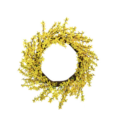22" Wild Forsythia Wreath
