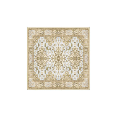 Tapis oriental en chenille / polyester tissé à la main Flemke