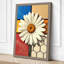 Daisy Geometric - Wrapped Canvas-1386688634-1386688635