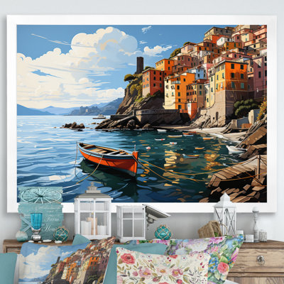 «Beige Italy Cinque Terre I» sur toile