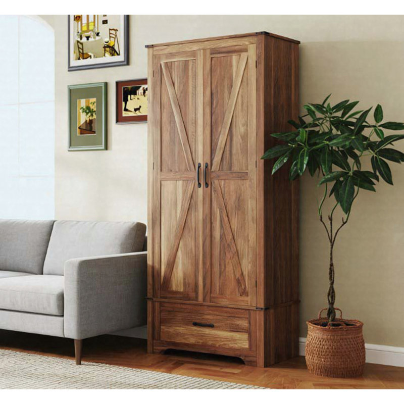 Armoire de cuisine, armoire avec tablettes réglables