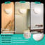 Applique murale à DEL à intensité variable, luminaire mural demi-lune, température de couleur réglable, luminaires de salle de bain modernes, luminaire super lumineux de 950 lumens (nickel brossé)