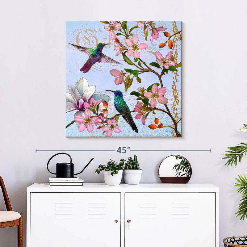 Brampt Hummingbird Botanical, 30" H x 30" W