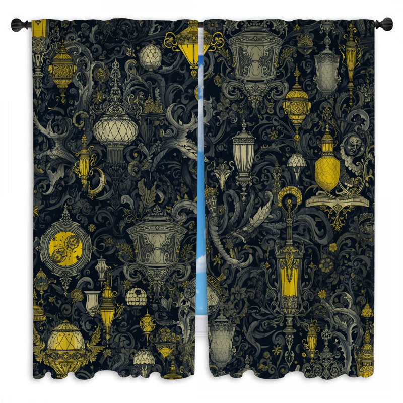 Ornate Lanterns, 112in x 76in - 2 panels, Sheer