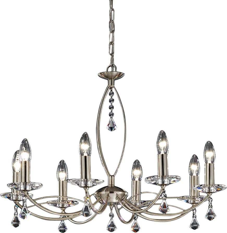 8-Light Candle-Style Chandelier