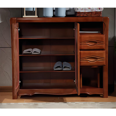Armoire à chaussures en bois massif