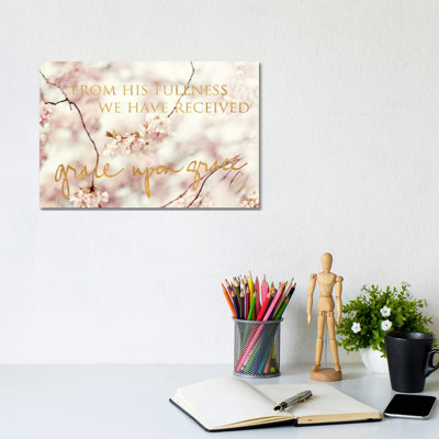 From His Fullness by Sarah Gardner - Wrapped Canvas Gallery-Wrapped Canvas Giclée
