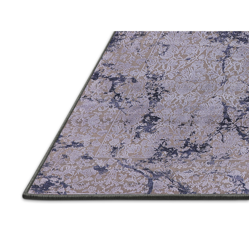 Tapis oriental bleu / gris, Rectangle 8 pi x 12 pi