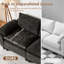 Canapé modulaire 80 po avec housses amovibles en tissu de lin 80 po-1355929852-1355929854