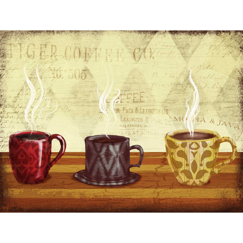 Tasses à café - Impression sur toile tendue, H 12 po x l 16 po