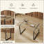 Ensemble de salle à manger rembourré de style médiéval moderne, 4 chaises et une table en panneau de fibres à densité moyenne industrielle rustique-439638950