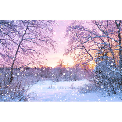 Winter Landscape - Wrapped Canvas Print