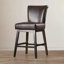 Tabouret de comptoir pivotant en cuir synthétique 28 pouces