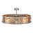 Rustic Lodge 8 - Light Steel Dimmable Drum Chandelier-72920977