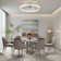 19.7'' Dimmable Crystal Ceiling Fan with LED Light and Remote Control and APP