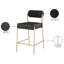 Tabouret de comptoir Carly Boucle-499124881