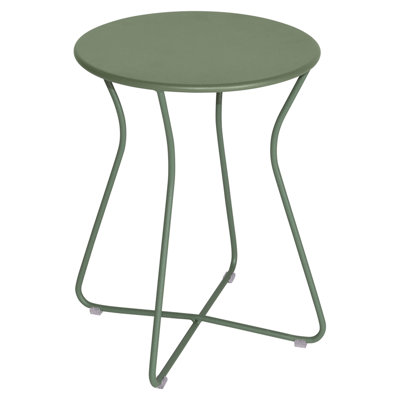 Cocotte Round Metal Outdoor Side Table , 13.5'' in. W 13.5'' in. D