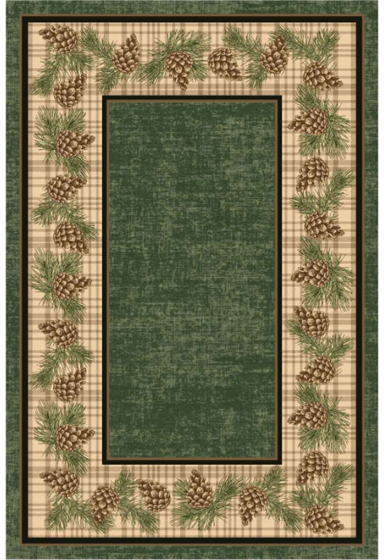 Tapis décoratif de Noël pour salle à manger, Rectangle 5 pi x 7 pi