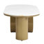 Table basse ovale de luxe, table basse avec tiroir de rangement, table centrale en métal pour le salon