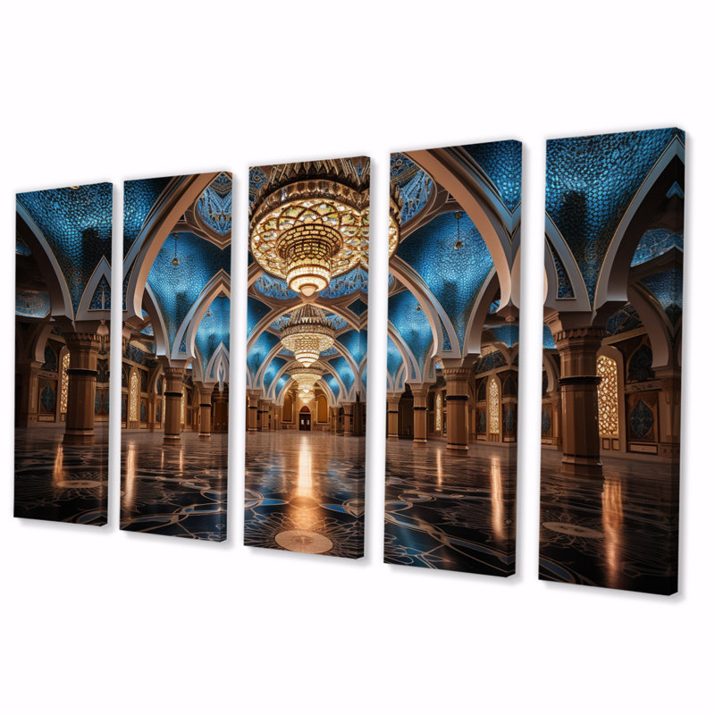«Mosquée de l'Islam», reproduction d'art sur toile 5 pièces