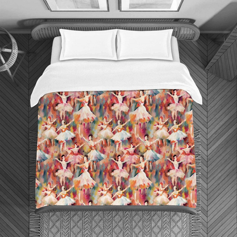 Cheerleading Cute Duvet Cover, Queen Duvet Cover