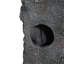 Grande fontaine à 5 niveaux en béton mince, H 23,85 po - Colonne éclairée par DEL, décoration extérieure moderne peu encombrante, résistante aux intempéries
