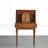 27.56"Retro brown solid wood storage dressing table