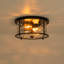 Plafonnier cylindrique encastré 2 lumières