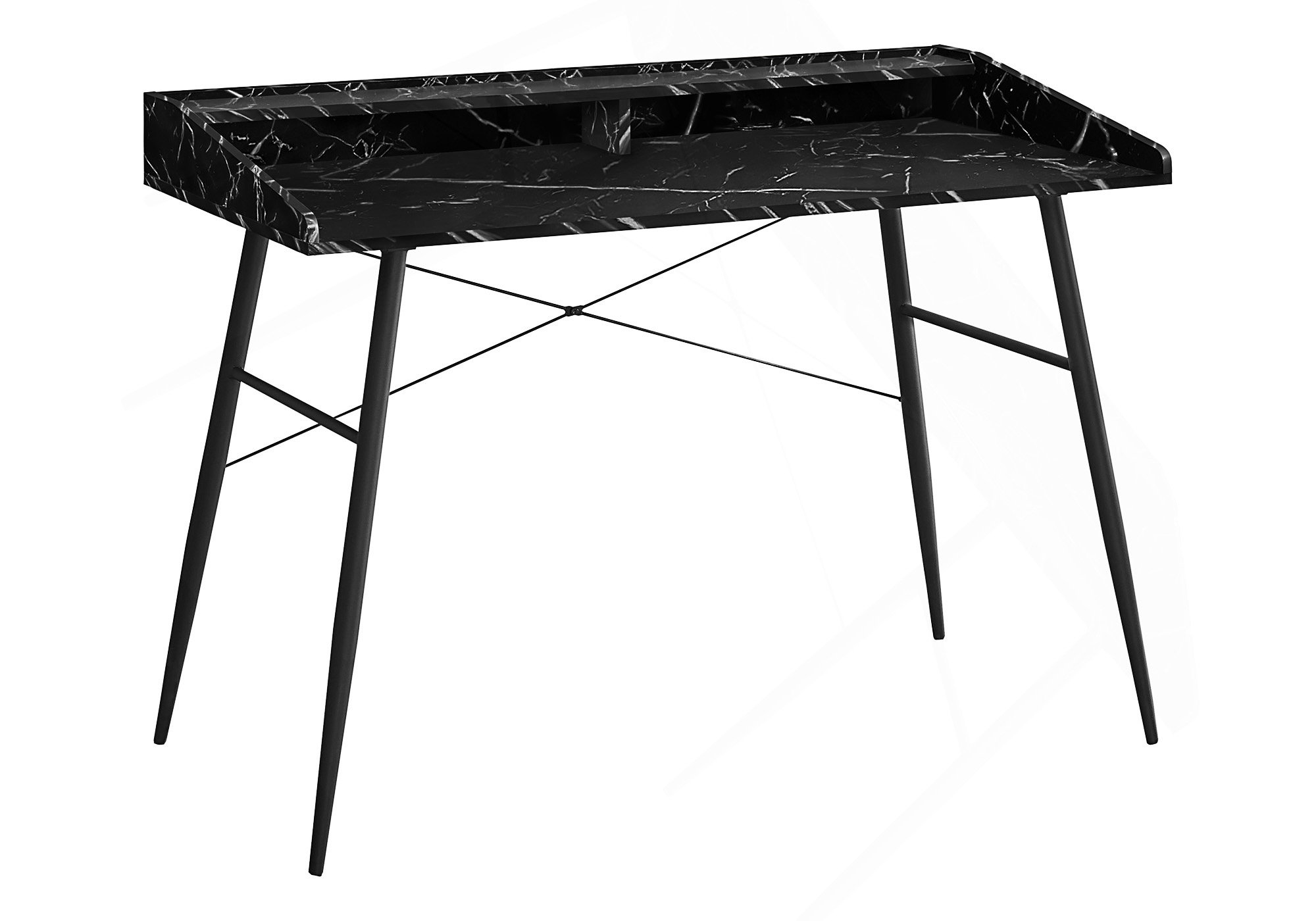 Latitude Run® Modern Computer Desk With Hutch, Storage Shelves, And ...