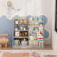 Bibliothèque, bibliothèque en bois à 4 niveaux pour petits espaces-141888887