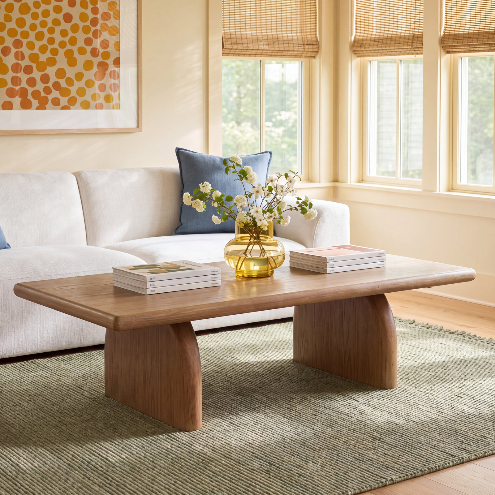 Fen Solid Wood Single Coffee Table