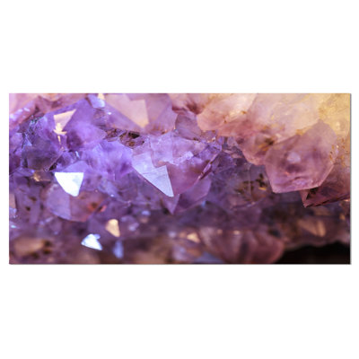 « purple white natural améthyste geode », reproduction de photo sur toile tendue