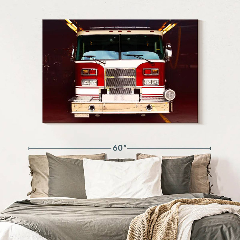 Mehar Fire Truck, 34" H x 51" W