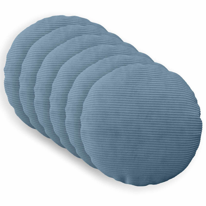 Blue Cushion Cover, Round 60cm, Blue