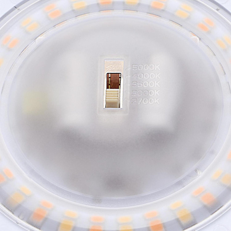 Makira Acrylic LED Flush Mount, Black/Bronze, 1.25" H x 7.5" W x 7.5" D