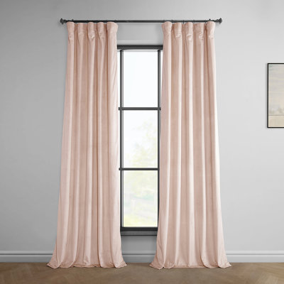 Matra Plush Velvet. Polyester Curtains for Bedroom - Room Darkening Curtains for Living Room Window Single Panel