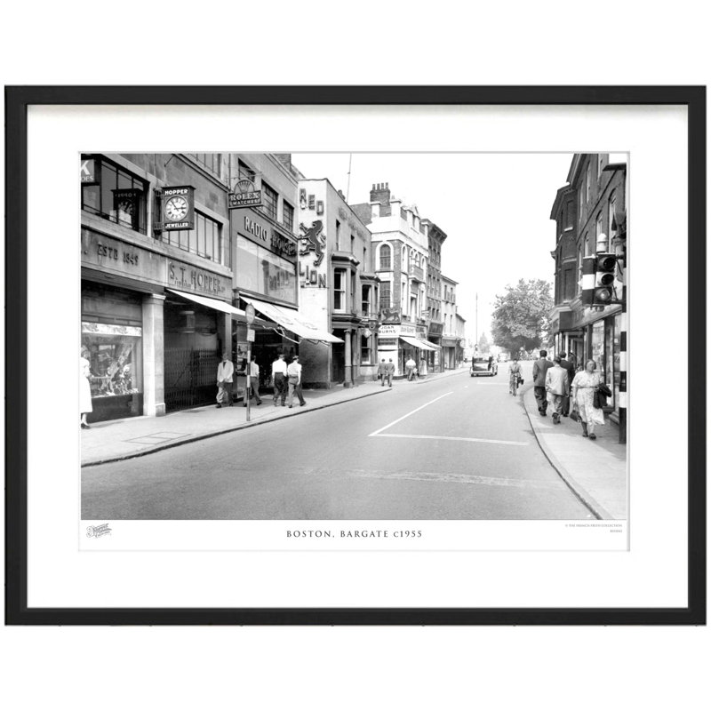 Boston, Bargate C1955 - Single Picture Frame Print, 63.3cm H x 83.5cm W x 2.3cm D
