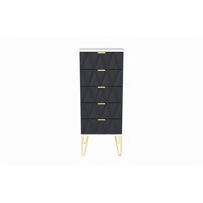 Fully Assembled Diamond 5 Drawer 45Cm W