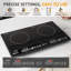 1000W+800W Electric Induction Cooktop With 2 Burner