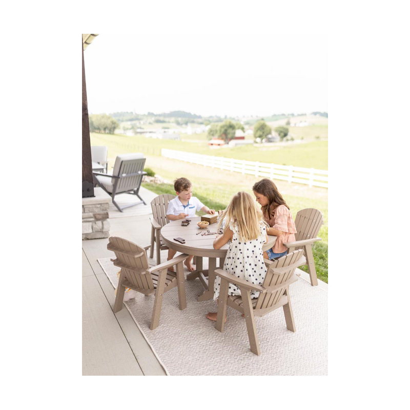 KIDS Outdoor Dining Armchair, Black/Chocolate Brown