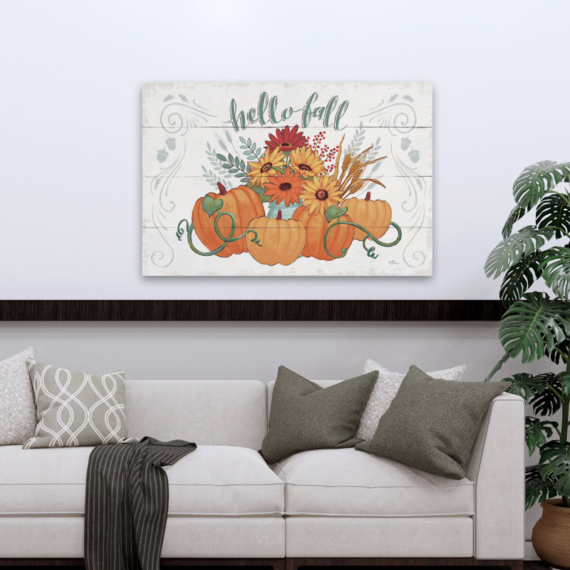 Fall Fun I - Autumn Bouquets Fall Florals Art, H 36 po x l 48 po