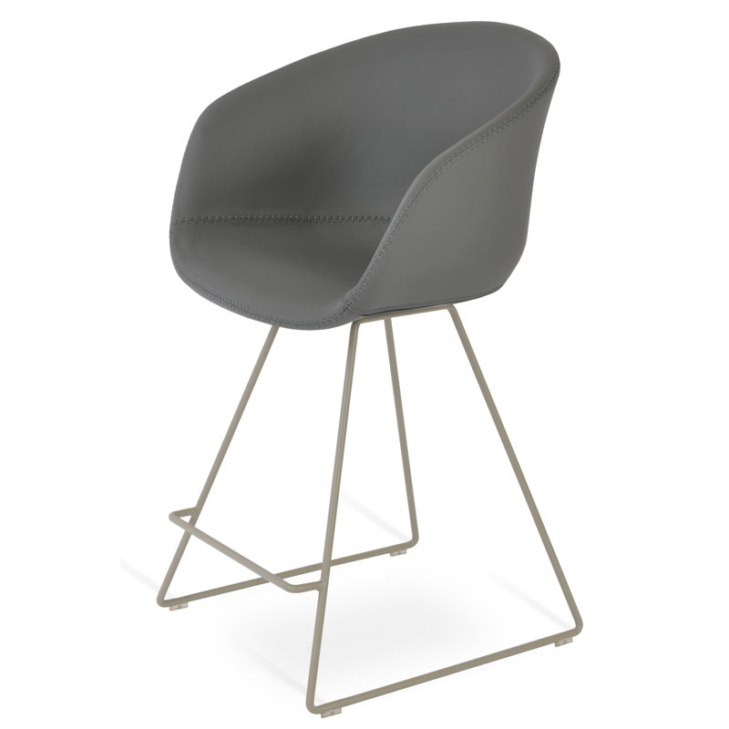 Tabouret de bar et de comptoir Tribeca, Noisette, Os, Hauteur d'assise lorsque que le tabouret est placÃ