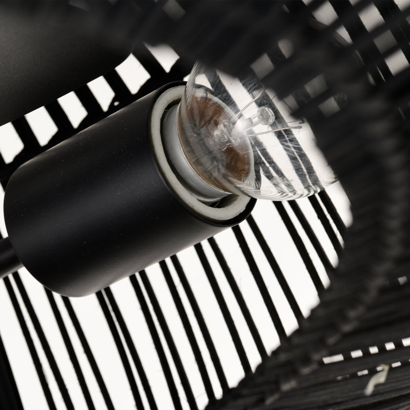 Ventilateur de plafond encastré et réversible 20 po, Noir