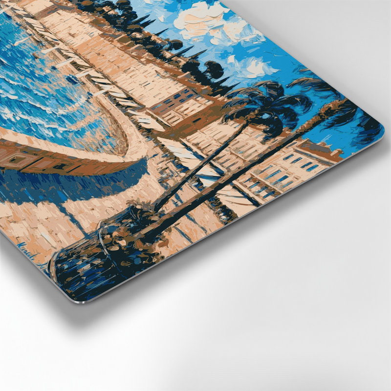Art mural gris en villes avec villes en France, H 240 po x l 240 po x P 0,05 po