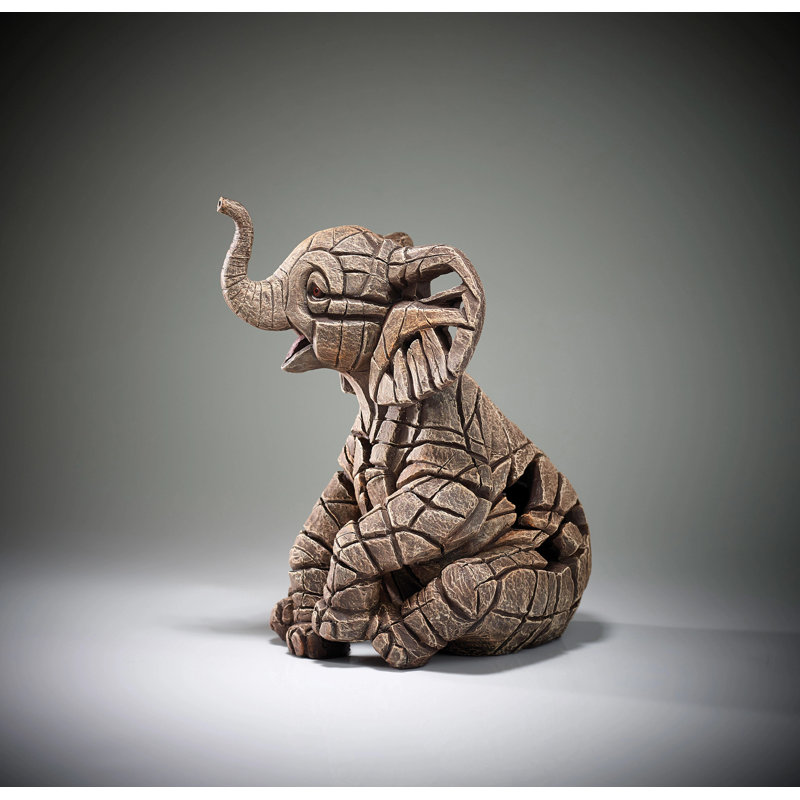 EDGE Sculpture Elephant Calf 10in H
