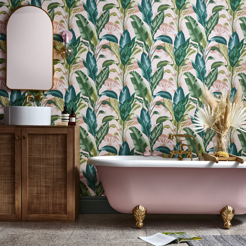 Floral Wallpaper Double Roll, Sunrise