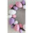 10" Pastel Pink Purple and White Easter Egg Spring Wreath