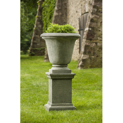 Pot de fleurs urne en pierre Hampton